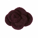 Burgundy Brooch Hair Accessory Fabric Felt Flower 45mm