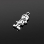Antique Sterling Silver 925 Little Boy Charm 18x7mm PK1