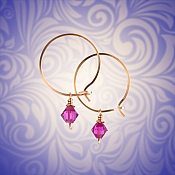 How to make hoop earrings with craft wire 