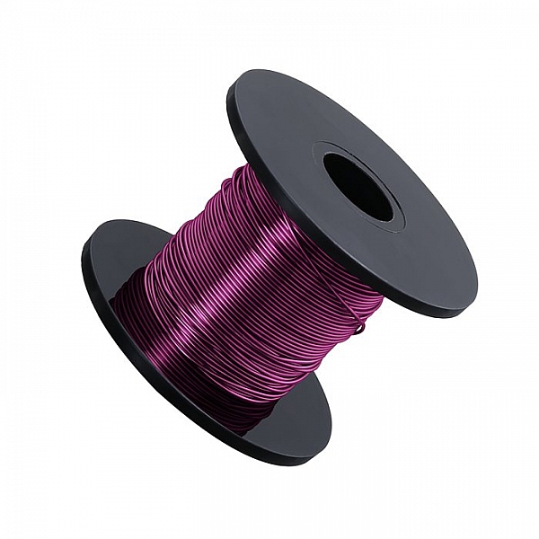 Violet Beading Copper Craft Wire 0.50mm 25 Metre Reel
