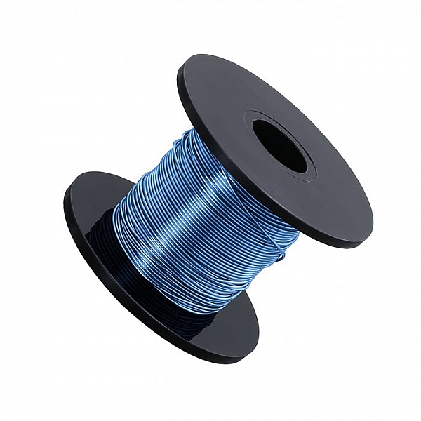 Blue Beading Copper Craft Wire 0.50mm 25 Metre Reel