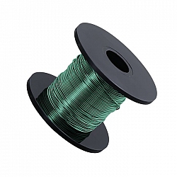 Green Beading Copper Craft Wire 0.50mm 25 Metre Reel