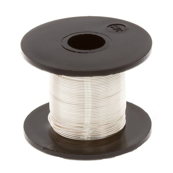 Antique Silver Beading Copper Craft Wire 0.50mm 25m Reel