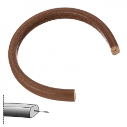 Regaliz Tan Brown Licorice Leather With Hole 20cm PK1