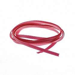 Dark Pink 3mm Double Sided Satin Ribbon 1 Metre Length