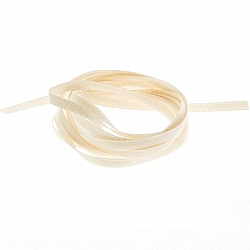 Cream Double Sided 3mm Satin Ribbon 1 metre 