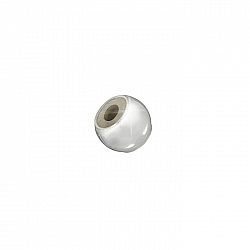 5mm Stopper Bead Sterling Silver Rubber Lined 2mm Hole