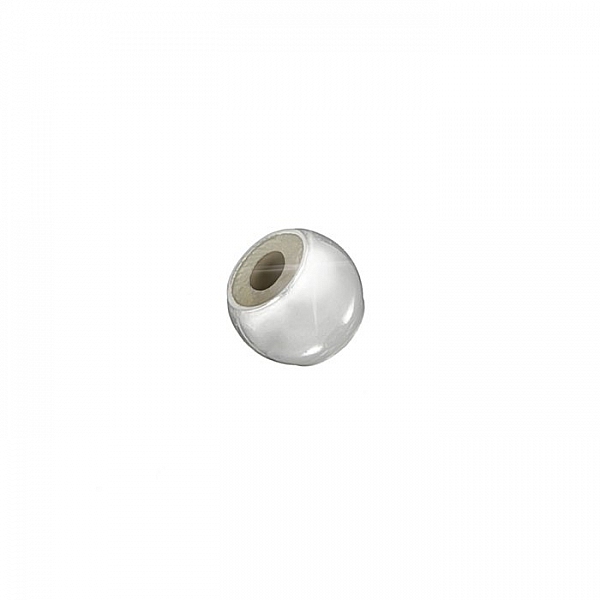5mm Stopper Bead Sterling Silver Rubber Lined 2mm Hole 5mm Stopper Bead Sterling Silver Rubber Lined 2mm Hole