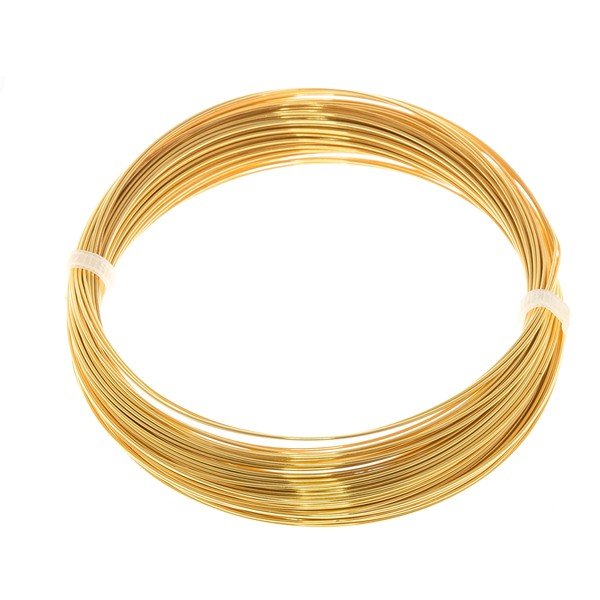 Bead Craft Wire Gilt on Copper 0.50mm - 15 Metres