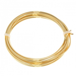 Bead Craft Wire Gilt on Copper 1.25mm - 3 Metres