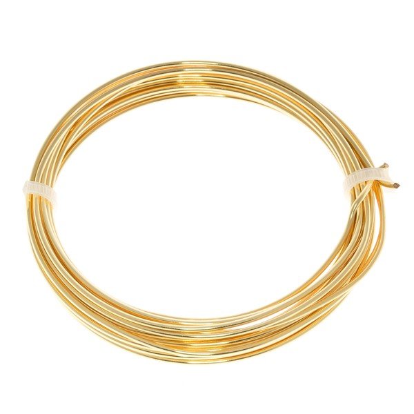 Bead Craft Wire Gilt on Copper 1.25mm - 3 Metres