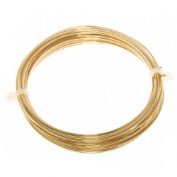 Bead Craft Wire Gilt on Copper 1mm - 4 Metres