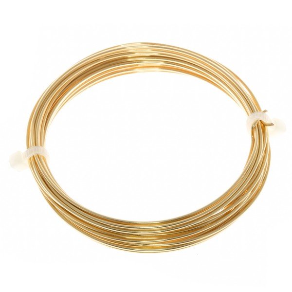 Bead Craft Wire Gilt on Copper 1mm - 4 Metres
