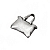 Plain Antique Silver Lady Handbag Purse Charm Pendant 22mm PK1