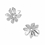 11mm Bead Caps Antique Sterling Silver Flower Petal Cup