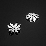 11mm Bead Caps Antique Sterling Silver Flower Petal Cup