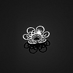 14mm Sterling Silver Bead End Cap - Ornate Flower (PK1)