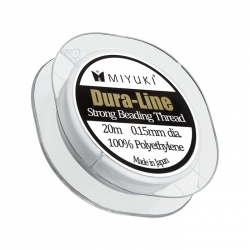 Miyuki Dura-Line Braided Beading Thread .15mm White 20m