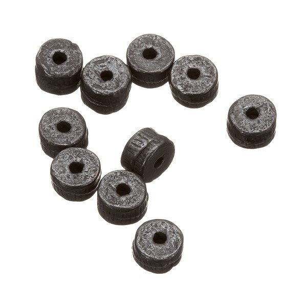 Black Gunmetal Spacer Metal Washer Beads 5mm PK10