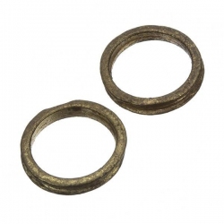 Gold Raised Edge Jewellery Component Connector 20mm PK2