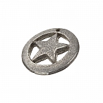 Captain America Cut Star Charm Pendants Antique Silver 18mm