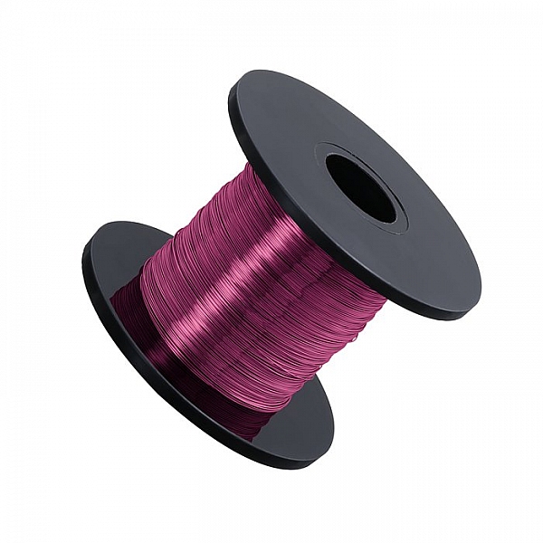 Violet Coloured Beading Copper Craft Wire 0.20mm 175m