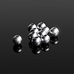 8mm Silver Plated Round Spacer Beads Hole Size 3mm PK10