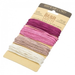 Beadsmith Natural Hemp Cord 1.00mm Ruby 20lb 4x9.1m