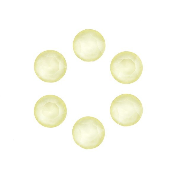 Swarovski 1088 XIRIUS Chatons Crystal Powder Yellow 6mm