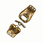 Brass Buckle Design 3 Strand Connector Toggle Clasp 60mm