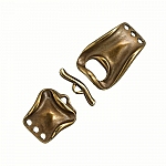 Brass Buckle Design 3 Strand Connector Toggle Clasp 60mm