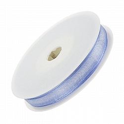 Organza Sheer Ribbon Light Blue 9mm wide 25 metre reel
