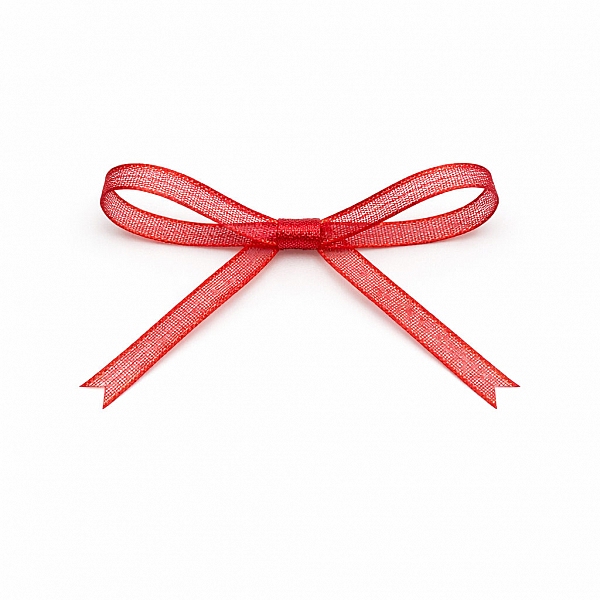 3mm Red Organza Sheer Ribbon – 5 Metres