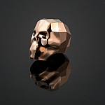 5750 Swarovski Crystal 13mm Skull Beads Rose Gold Crystal