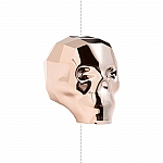 5750 Swarovski Crystal 13mm Skull Beads Rose Gold Crystal