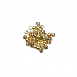 Gold Plated Crimp Beads (Crimps) 2mm PK50