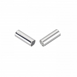 Silver Plated Magnetic Kumihimo Cord End Tube Clasp 4mm