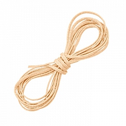 Light Beige Thin Jewellery Cord 1metre Waxed Polyester