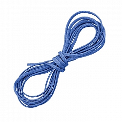 Blue Macrame Waxed Polyester Thin Beading Cord 1metre