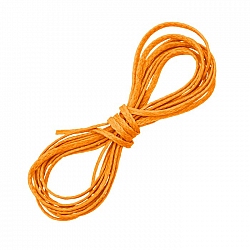 Orange Waxed Polyester Macramé Cord Jewellery Thread 1m