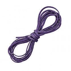 Purple Waxed Polyester Macramé Cord Jewellery Thread 1m