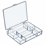Small Transparent 7 Compartment Bead Storage Box 120mm PK1