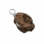 Electroplated Bronze Druzy Pendant Wire Wrapped 16x20mm