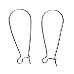 Sterling Silver 925 Short Kidney Ear Wires 35mm 1 Pair