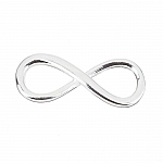 Sterling Silver 925 Infinity Link Charm Pendant 23mm 