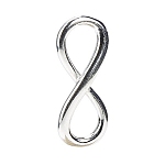Sterling Silver 925 Infinity Link Charm Pendant 23mm 