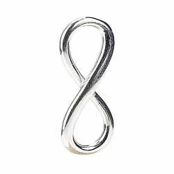 Sterling Silver 925 Infinity Link Charm Pendant 23mm 