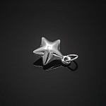 Sterling Silver 925 Star Charm Pendant 10mm Pack of 1
