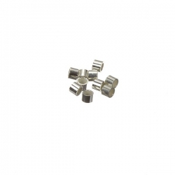 Sterling Silver 925 Crimp Tubes 2x1.5mm Pack of 10