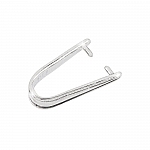 Grooved Pendant Pinch Bail 925 Sterling Silver 13x3mm